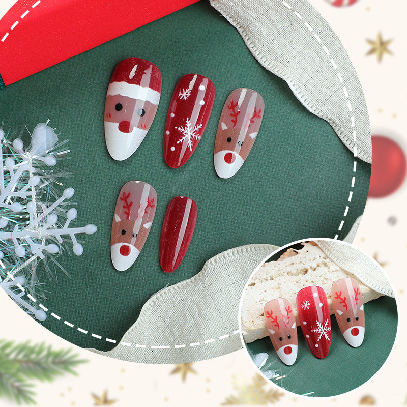 Holiday-Themed Press-On Nail Art