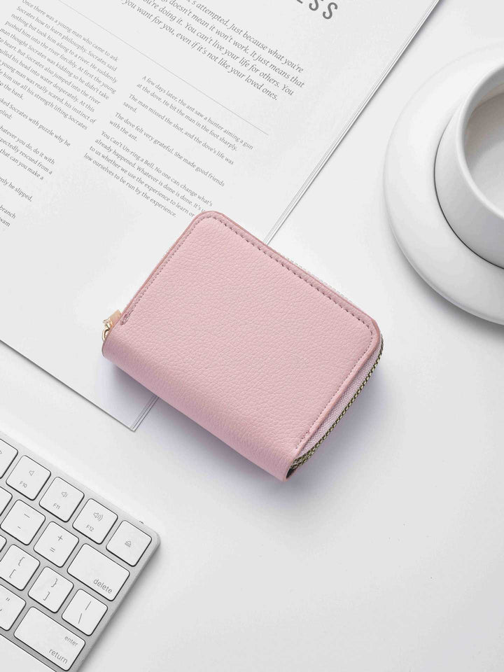 Stylish Textured Leather Zippered Wallet Stornfield