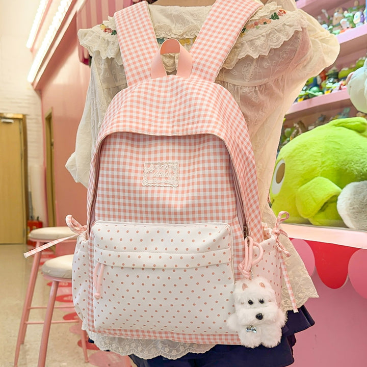 Chic Plaid Backpack Stornfield
