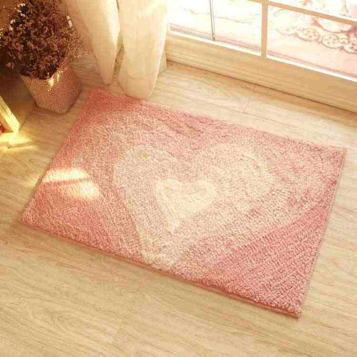 Cozy Heart-Shaped Bath Mat Stornfield