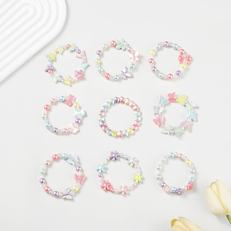 Friendship bracelet with Colorful Heart Charms Stornfield