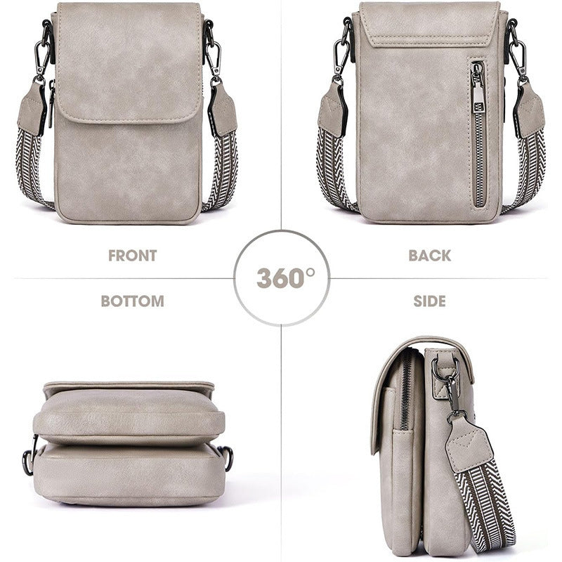 Small crossbody bag with decorative shoulder strap Stornfield