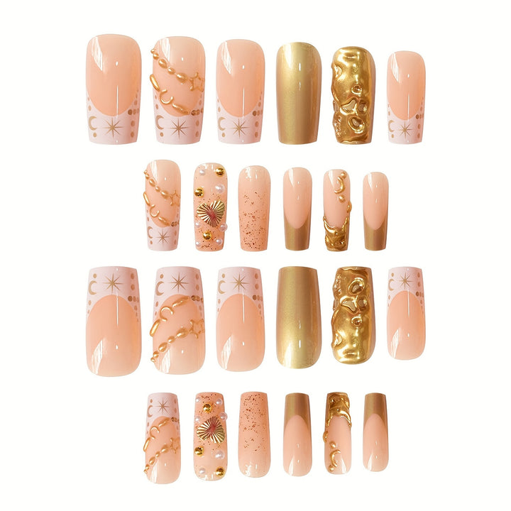 Ornate Gold Decorative Nail Art Stornfield