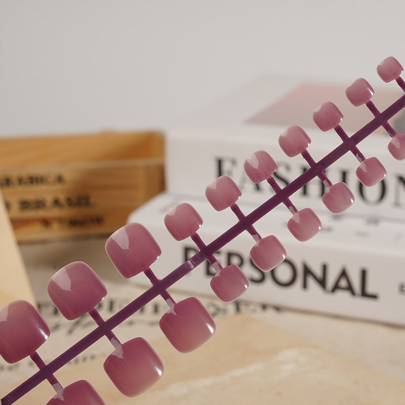 Premium Glossy Press-On Nail Art Set Stornfield