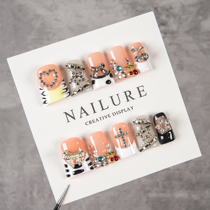 Creative 3D Press-On Nail Art