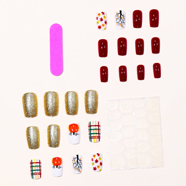 Seasonal Thanksgiving Nail Art Stornfield