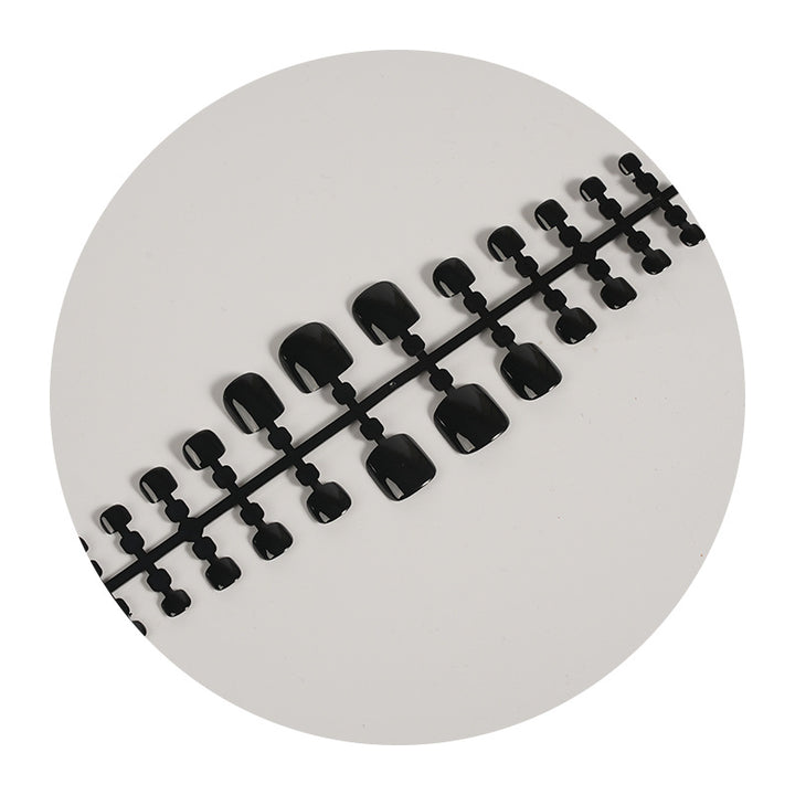Glossy Black Press-On Nail Set Stornfield