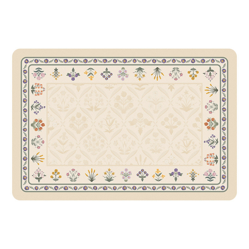 Floral Design Kitchen Mat Stornfield