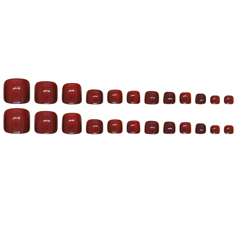 Premium Gel Finish Press-On Toenail Set Stornfield