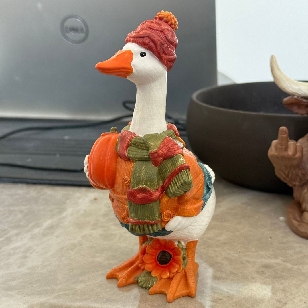 Decorative figurine of a sunflower goose Stornfield