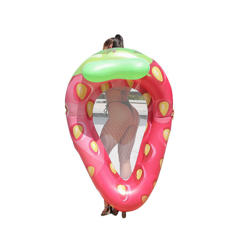 Women's Inflatable Strawberry Pool Float Stornfield