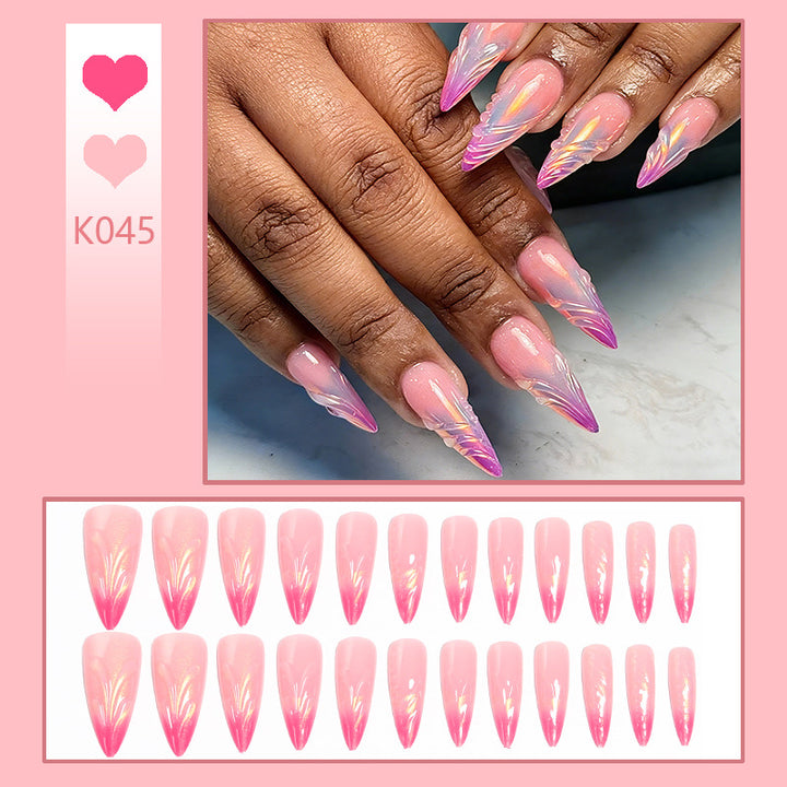 Artificial nails in modern design with pointed accents Stornfield