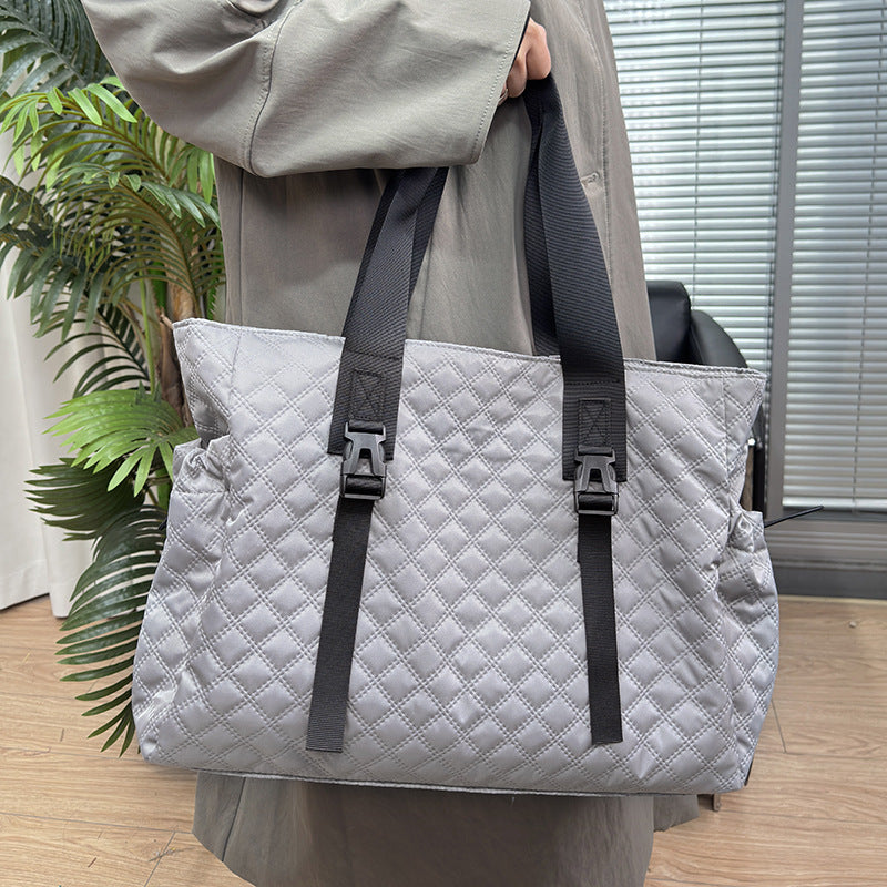 Quilted Multi-Compartment Tote Bag Stornfield