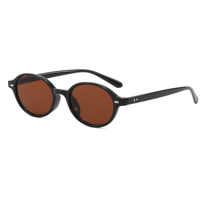Women's fashionable round reading glasses with flexible plastic frame Stornfield