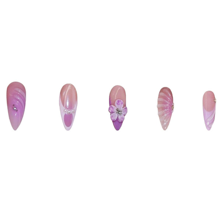3D Decorative Floral Press-On Nail Extensions Stornfield