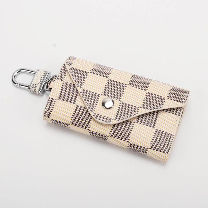 Checkered Pattern Keychain Wallet Stornfield