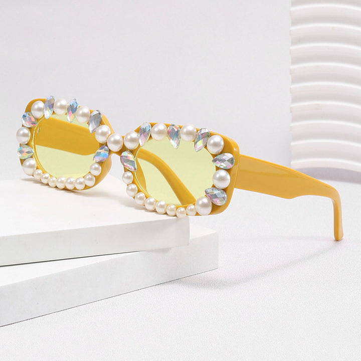Ladies elegant sunglasses with pearl decoration Stornfield