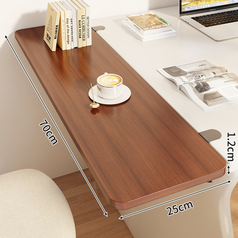 Slim Clamp-On Folding Side Desk Shelf Tray