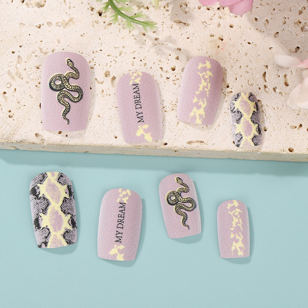 Creative Nail Art with Snake Design Stornfield