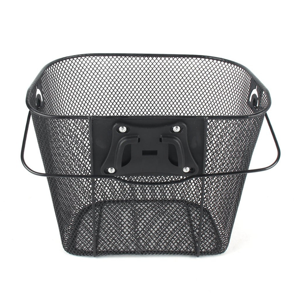 Front Quick Release Mesh Bicycle Basket with Locking Handlebar Mount Stornfield