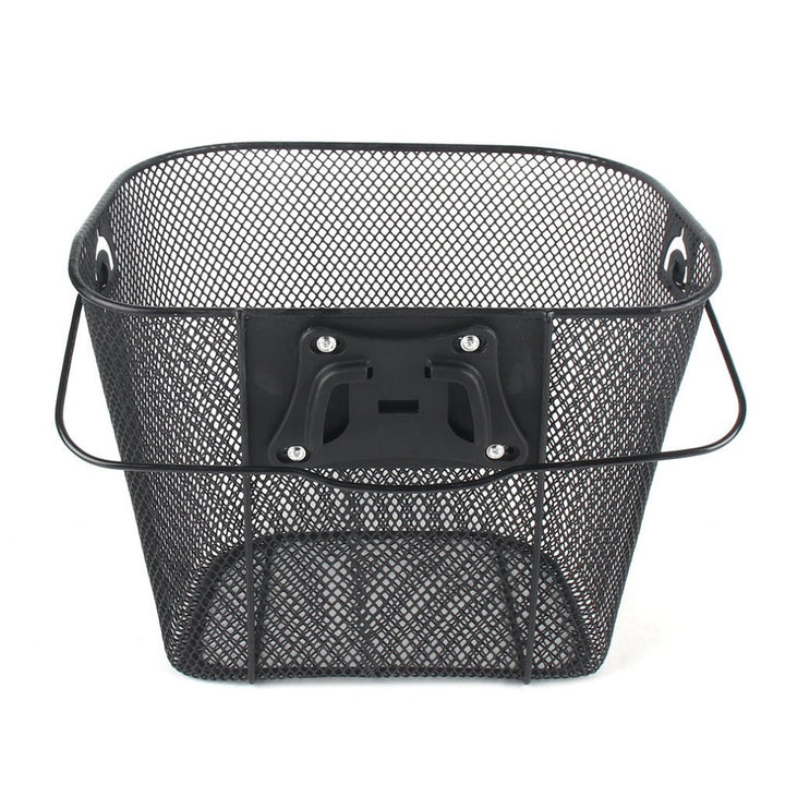 Front Quick Release Mesh Bicycle Basket with Locking Handlebar Mount Stornfield