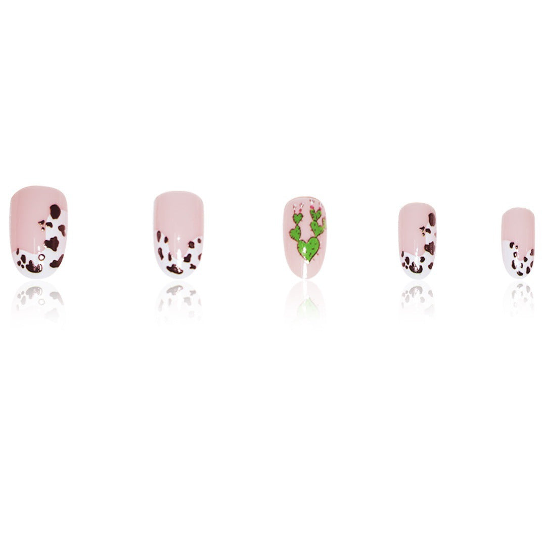 Playful Animal-Themed Press-On Nail Art Stornfield