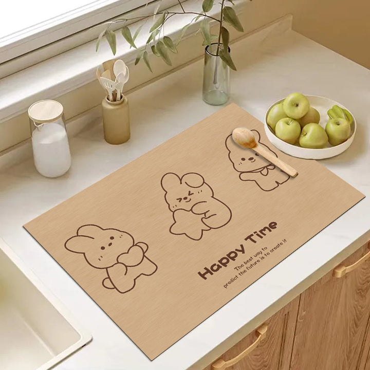 Cute Cartoon Dog Kitchen Mat Stornfield