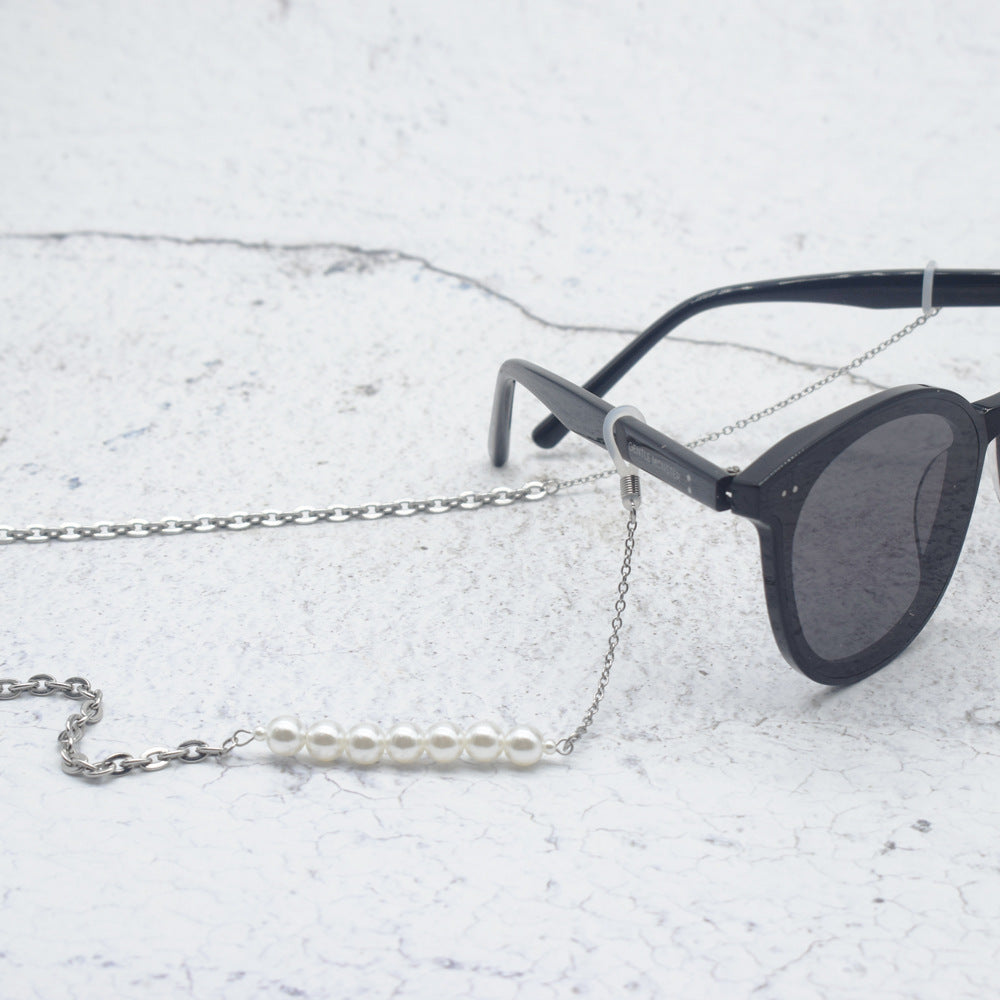 Elegant Pearl Bead Eyewear Holder Chain Stornfield