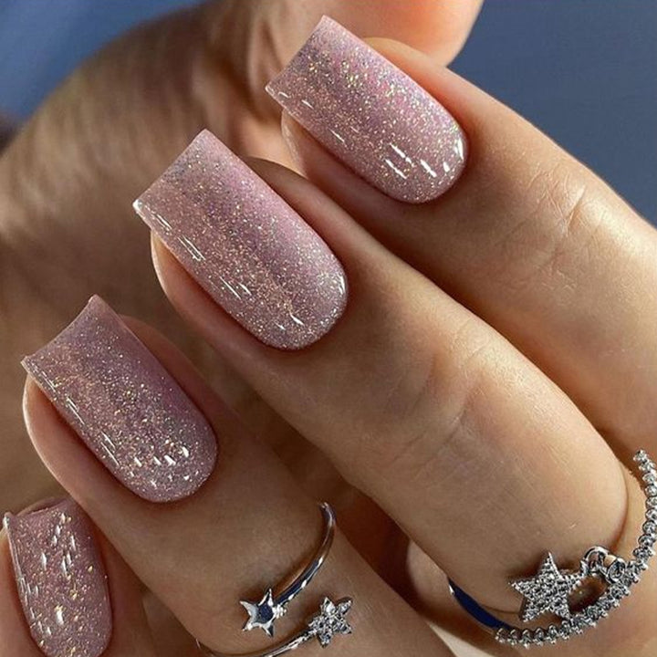 Glittery Acrylic Press-On Nail Set Stornfield
