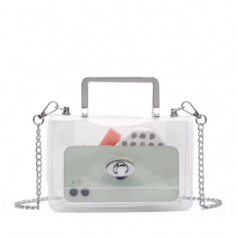 Transparent shoulder bag with structured design Stornfield