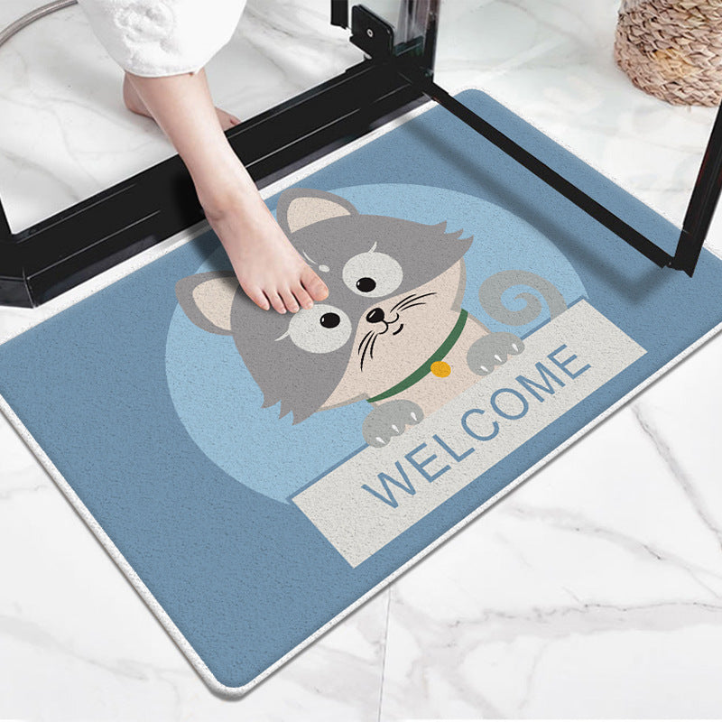 Cute Cartoon Dog-Themed Doormat Stornfield