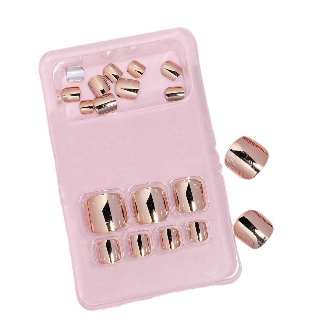 Premium Metallic Press-On Nail Set Stornfield