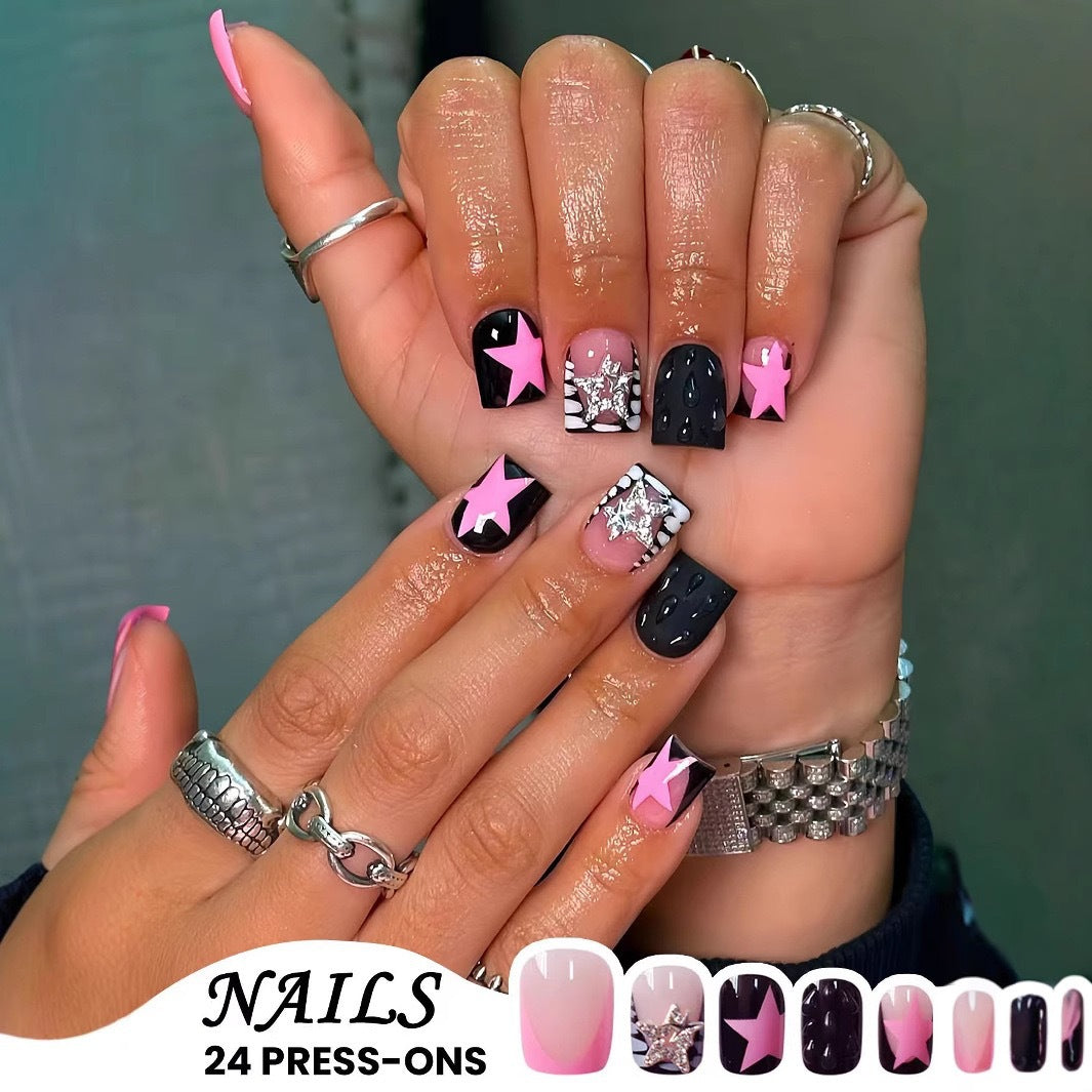 Decorative Press-On Nail Art Set Stornfield