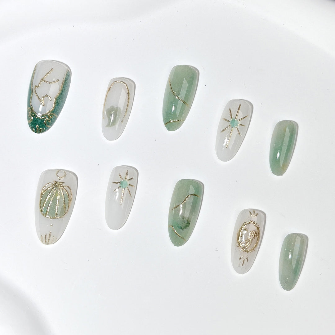 Decorative Press-On Nail Art Set 1790745388