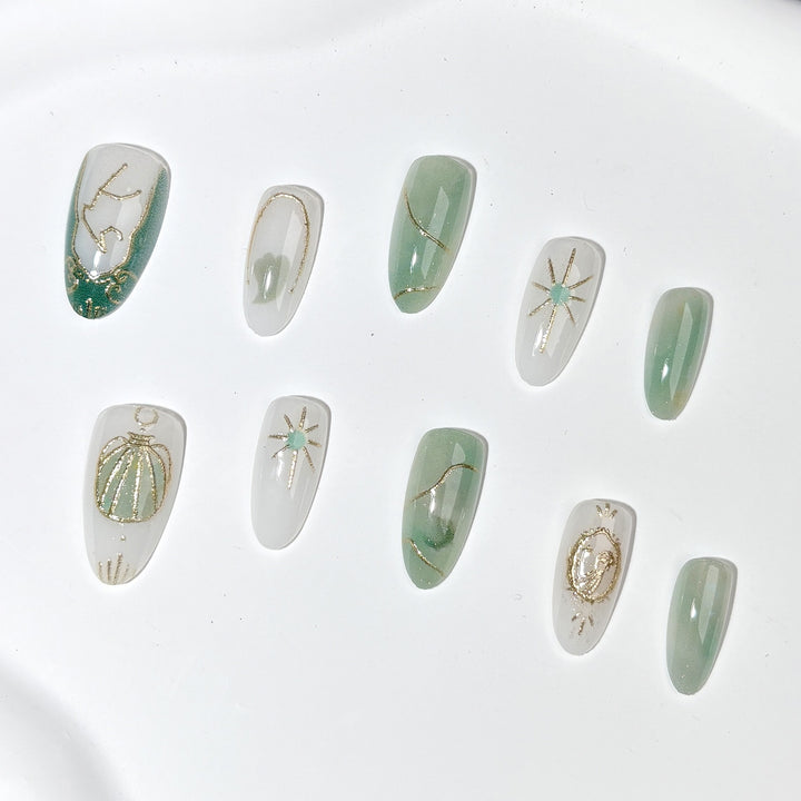 Decorative Press-On Nail Art Set 1790745388