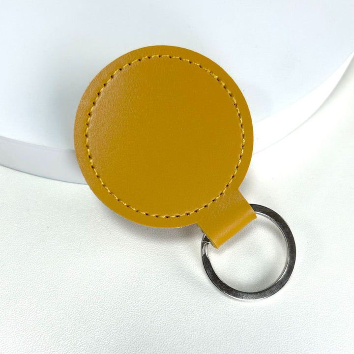 Premium Leather Round Keychain Stornfield