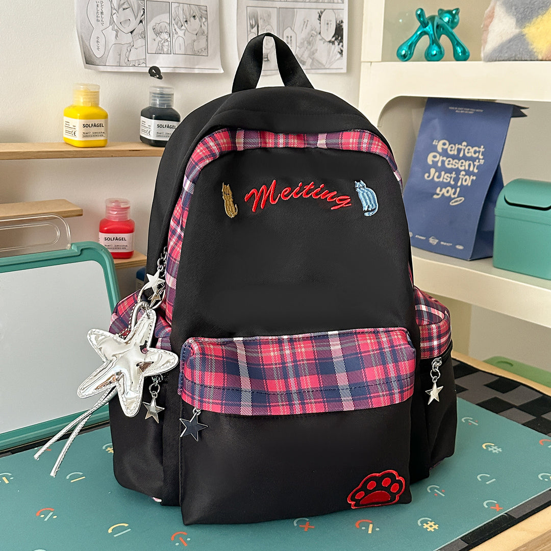 Fun Character-Embellished Casual Backpack Stornfield