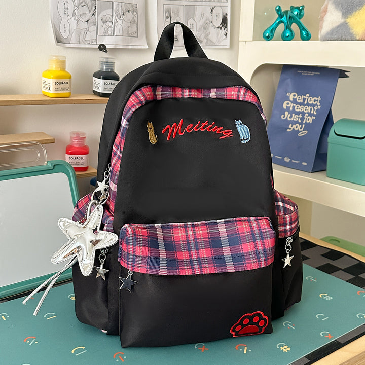 Fun Character-Embellished Casual Backpack Stornfield