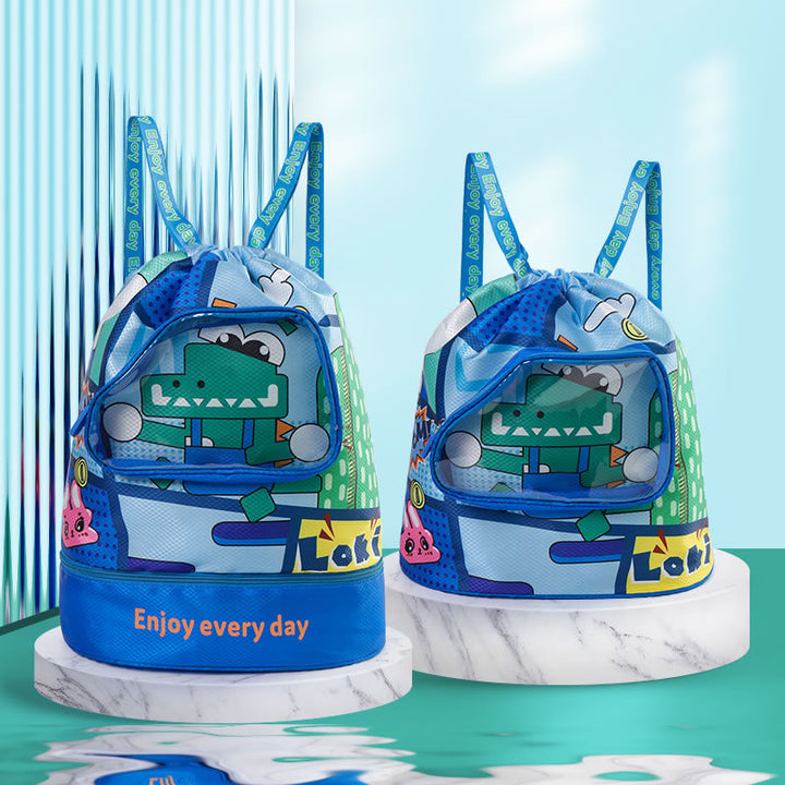 Cartoon-Themed Drawstring Backpack Stornfield