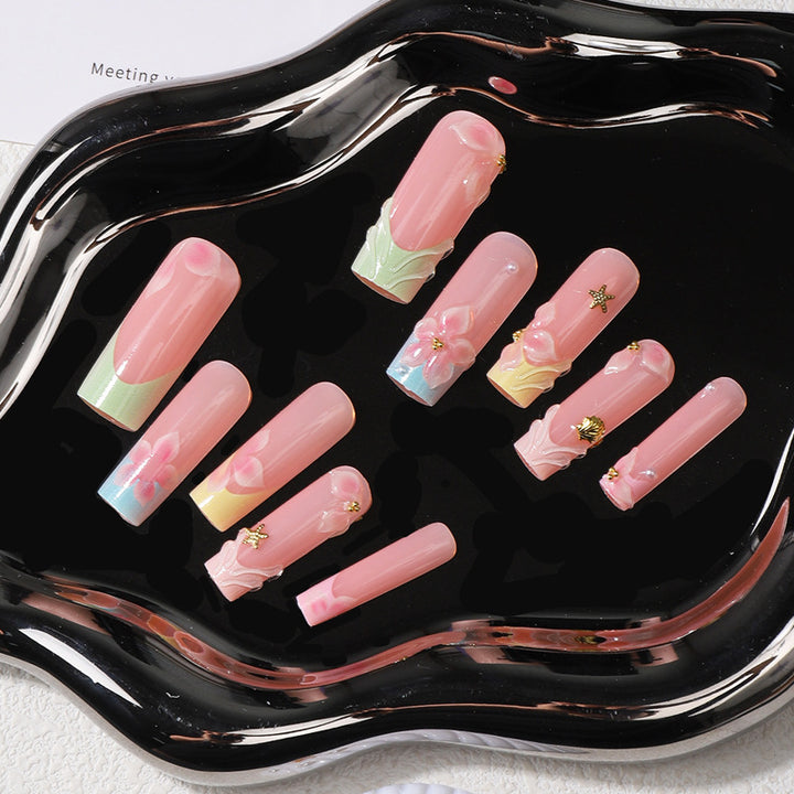 Floral Artisan Press-On Nail Set Stornfield