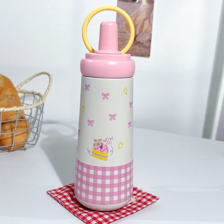 Women's stylish drinking bottle with elegant bow motif Stornfield