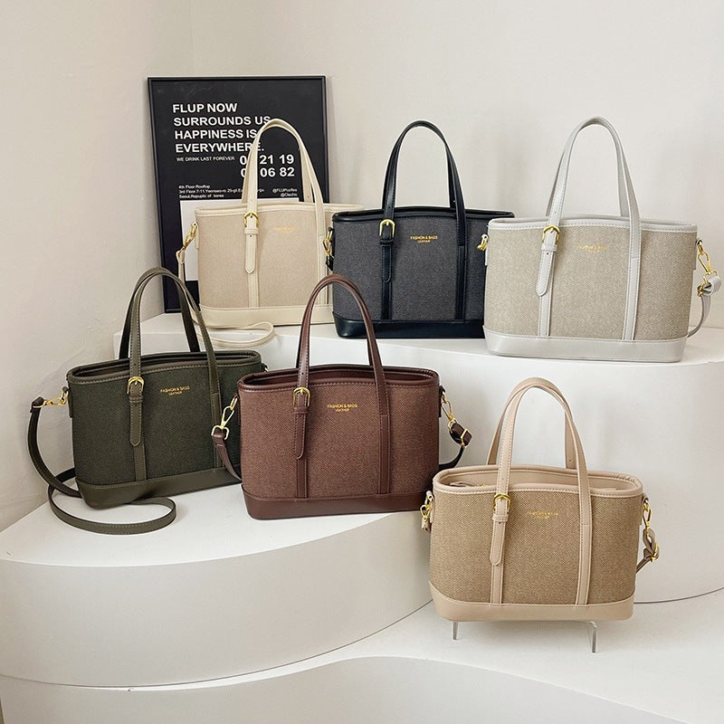 Stylish Herringbone Pattern Tote Bag