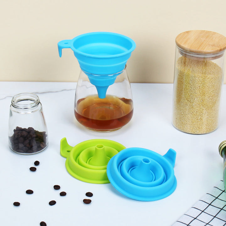 Collapsible Silicone Funnel with Innovative Design Stornfield
