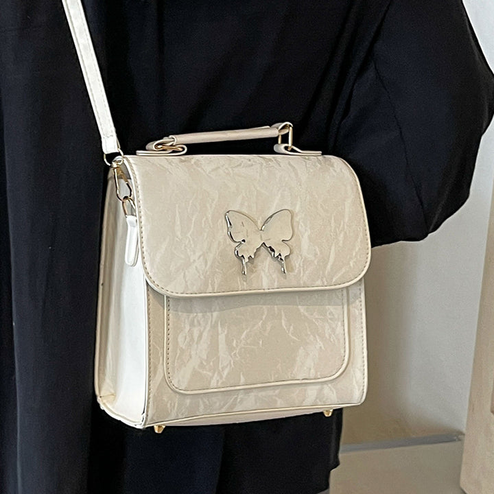 Butterfly-Embellished Handbag