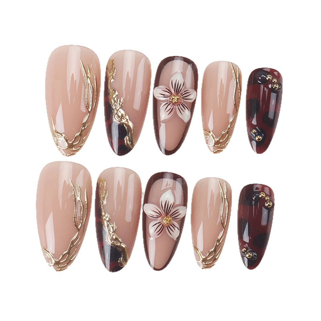 Artistic Floral Nail Design Stornfield