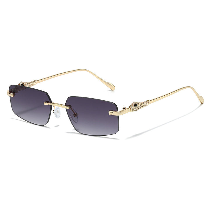 Designer Rectangle Sunglasses with Luxurious Metallic Details Stornfield