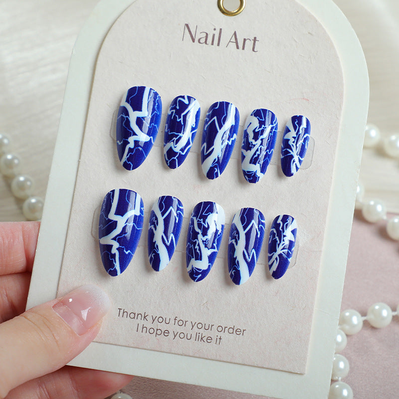 Artistic Lightning Bolt Press-On Nail Set Stornfield