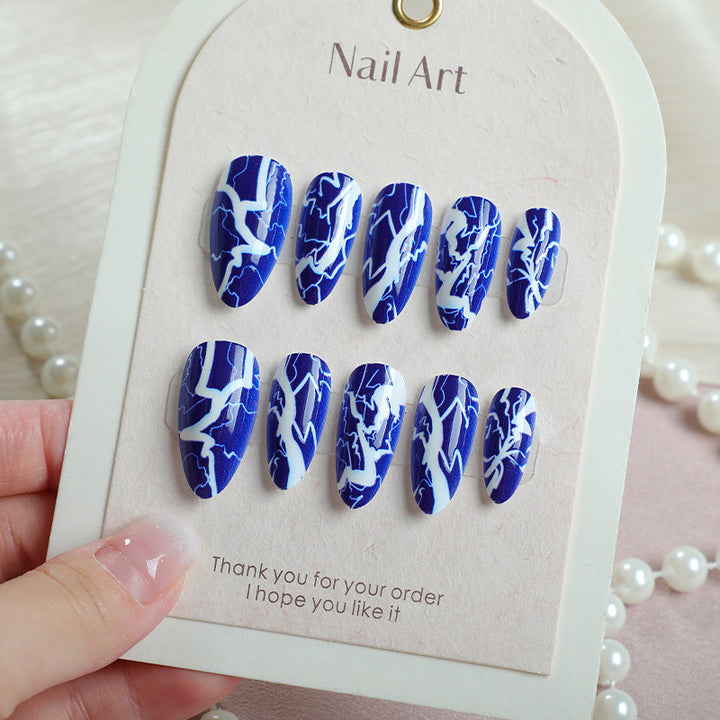 Artistic Lightning Bolt Press-On Nail Set Stornfield