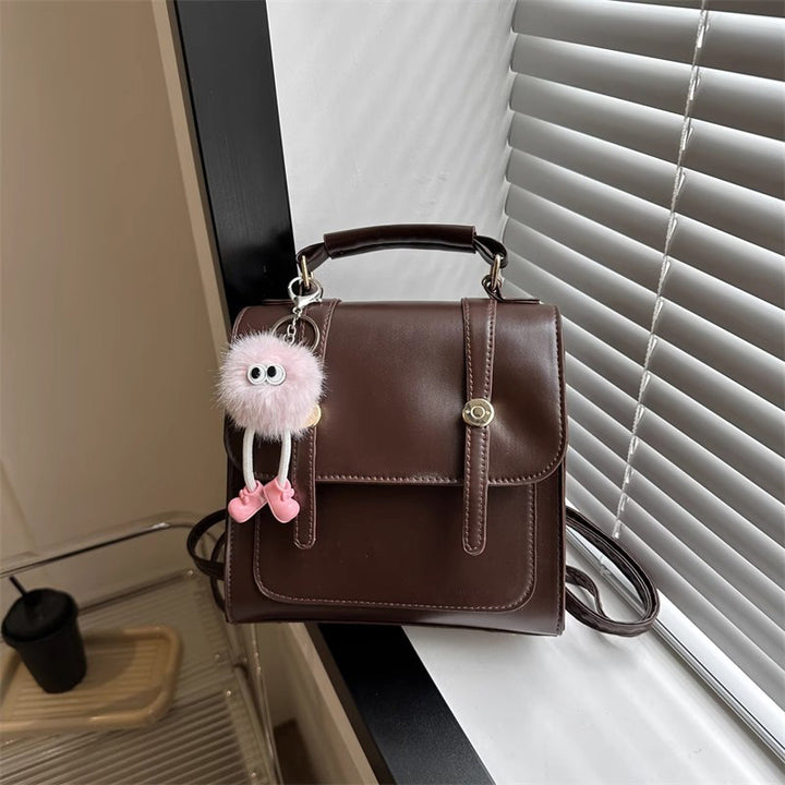 Textured Vegan Leather Satchel Stornfield
