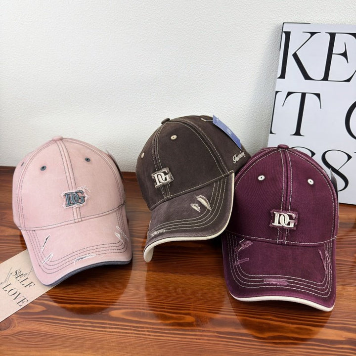 Men's Distressed Cotton Baseball Cap Stornfield 1784270840